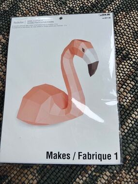 Recollections Pink Flamingo Paper Sculpture Kit